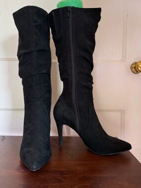 Fergalicious suede slouchy boots